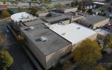 Large area is main gym of Sheboygan YMCA, curved area is lifestyle center